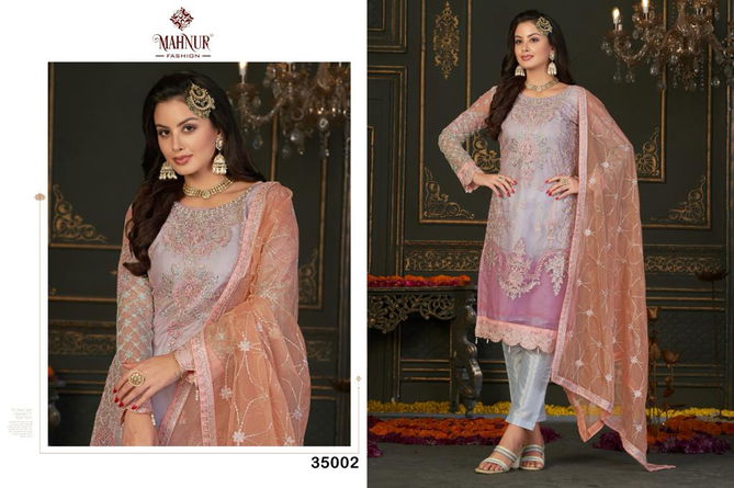 Mahnur Vol 35 Organza Pakistani Suits Catalog